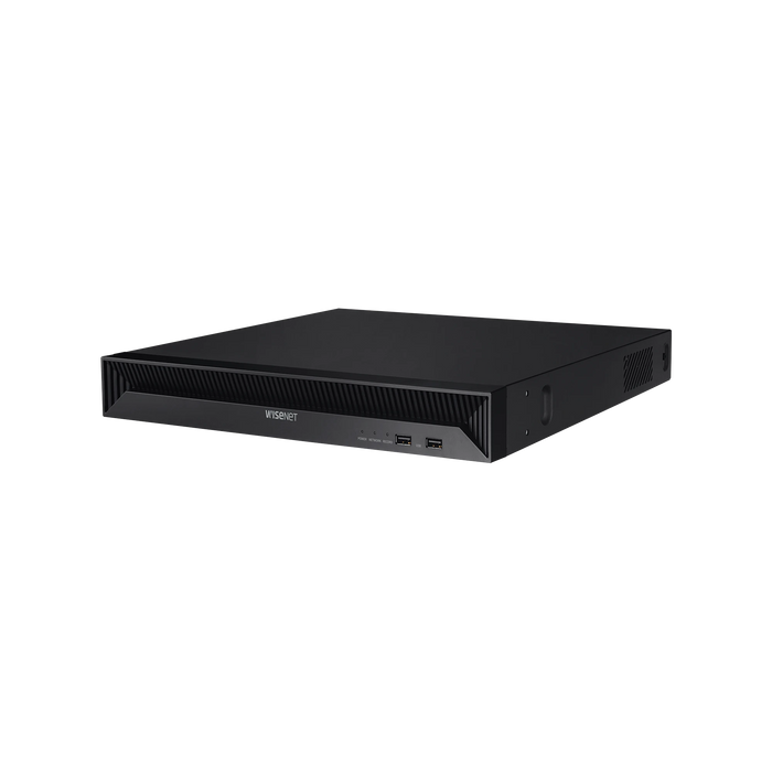 NVR 8 MEGAPÍXEL / 16 CANALES / H.265 / P2P WISENET / 16 PUERTOS POE / 128MBPS-Cámaras IP y NVRs-Hanwha Techwin Wisenet-QRN-1630S-Bsai Seguridad & Controles