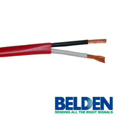 CABLE PARA SEGURIDAD Y SONIDO BELDEN 5000UE 0021000 FORRO PVC ROJO CMR-RISER 2C/12AWG 2 CONDUCTORES CALIBRE 12 AWG 100% COBRE MULTIFILAR USO INTERIOR ESPECIAL PARA INSTALACIONES SISTEMAS DE SEGURIDAD, INTERCOMUNICADOR, MEGAFONÍA, AUDIO, ALTAVOZ, ALARMA...-Cableado-BELDEN-5000UE 0021000-Bsai Seguridad & Controles