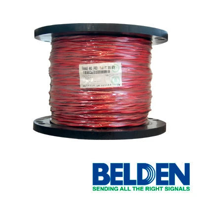 CABLE PARA SEGURIDAD Y SONIDO BELDEN 5000UE 0021000 FORRO PVC ROJO CMR-RISER 2C/12AWG 2 CONDUCTORES CALIBRE 12 AWG 100% COBRE MULTIFILAR USO INTERIOR ESPECIAL PARA INSTALACIONES SISTEMAS DE SEGURIDAD, INTERCOMUNICADOR, MEGAFONÍA, AUDIO, ALTAVOZ, ALARMA...-Cableado-BELDEN-5000UE 0021000-Bsai Seguridad & Controles