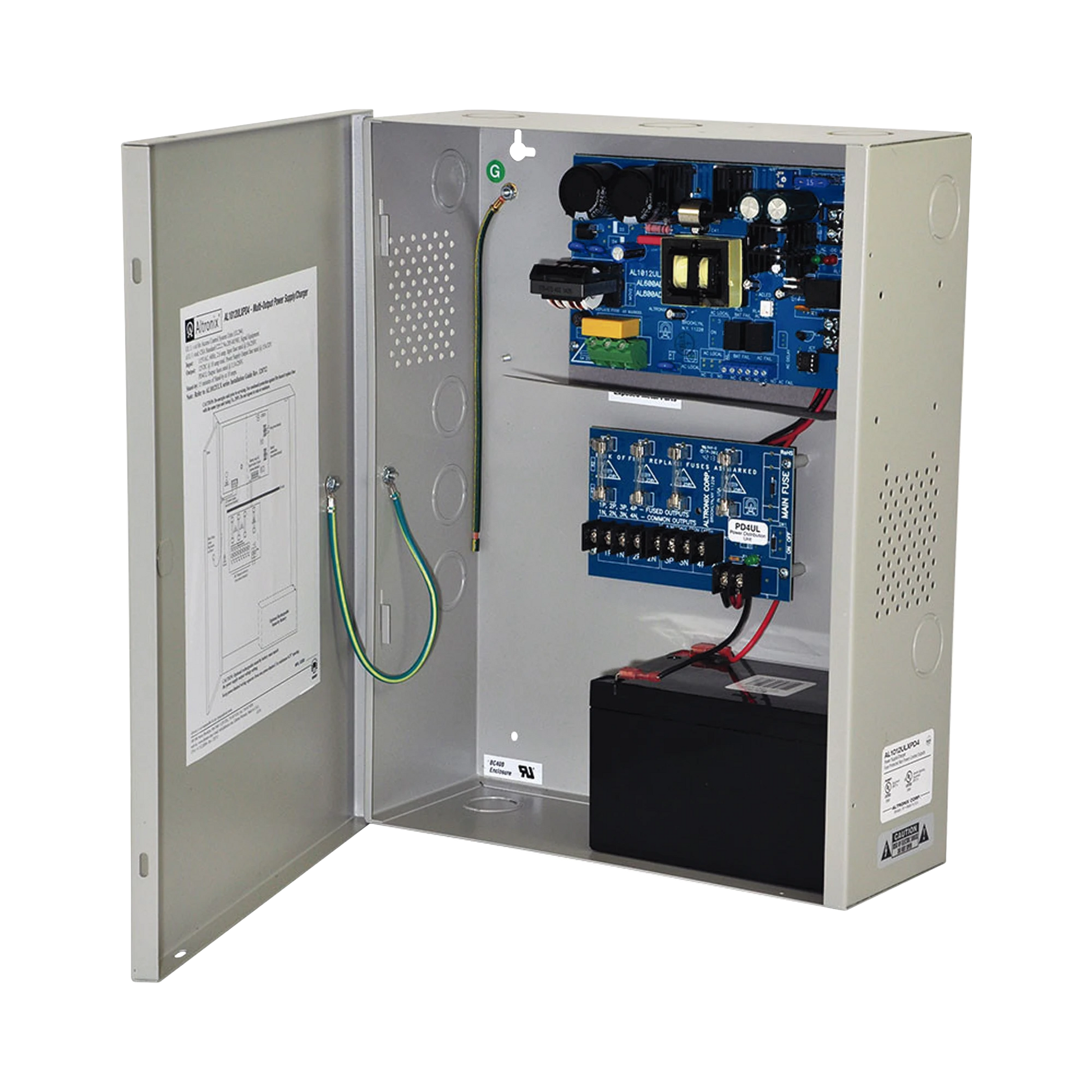 FUENTE DE PODER UL DE 4 SALIDAS CON RESPALDO DE BATERÍA / 12VCD A 10A CONTINUOS-Fuentes de Alimentación-ALTRONIX-Bsai Seguridad & Controles