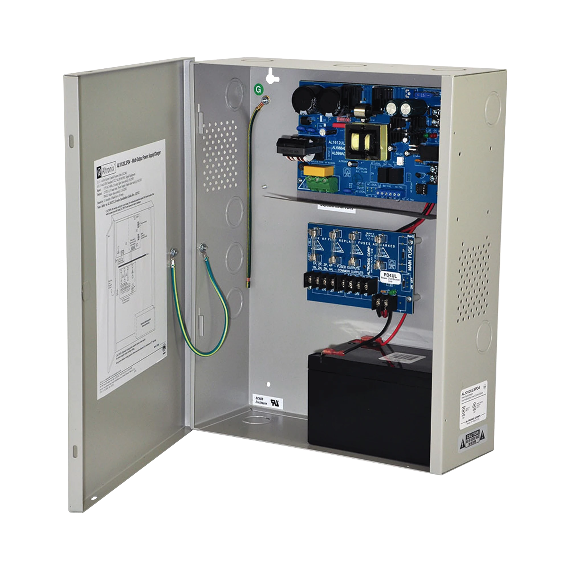 FUENTE DE PODER UL DE 4 SALIDAS CON RESPALDO DE BATERÍA / 12VCD A 10A CONTINUOS-Fuentes de Alimentación-ALTRONIX-Bsai Seguridad & Controles