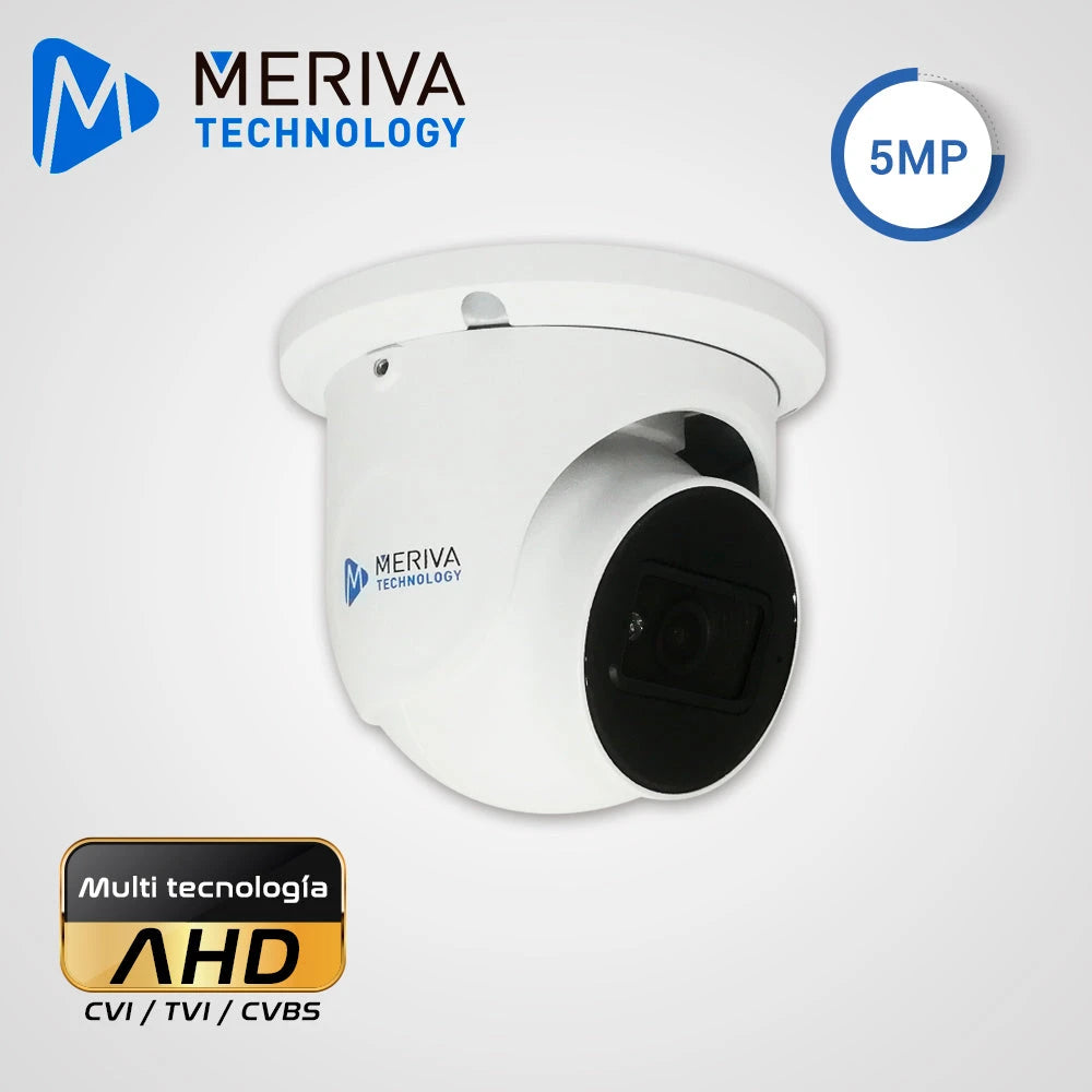 CÁMARA HD DOMO 5MP MERIVA TECHNOLOGY MSC-5303 AHD / TVI / CVI / LENTE 3.6MM / 30M IR / OSD / COC / METÁLICA / IP67 / 12VCD-Cámaras-MERIVA TECHNOLOGY-Bsai Seguridad & Controles