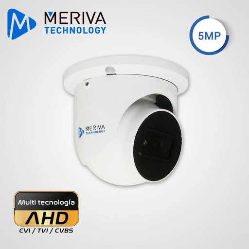 CÁMARA HD DOMO 5MP MERIVA TECHNOLOGY MSC-5303 AHD / TVI / CVI / LENTE 3.6MM / 30M IR / OSD / COC / METÁLICA / IP67 / 12VCD-Cámaras-MERIVA TECHNOLOGY-MSC-5303-Bsai Seguridad & Controles