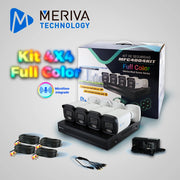 KIT 4X4 MFC4004KIT INCLUYE 1 DVR MXVR-4004A 4CH 1080P-LITE SOPORTA AUDIO SOBRE COAXIAL O UTP + 4 CÁMARAS HD MERIVA TECHNOLOGY BULLET 1080P 2.8MM TECNOLOGÍA FULL COLOR / MICRÓFONO INTEGRADO / CARCASA METÁLICA / IP67 / 12VCD MFC-2022A + 4 CABLES PRE PO...-Kits Cámaras de Seguridad-MERIVA TECHNOLOGY-Bsai Seguridad & Controles