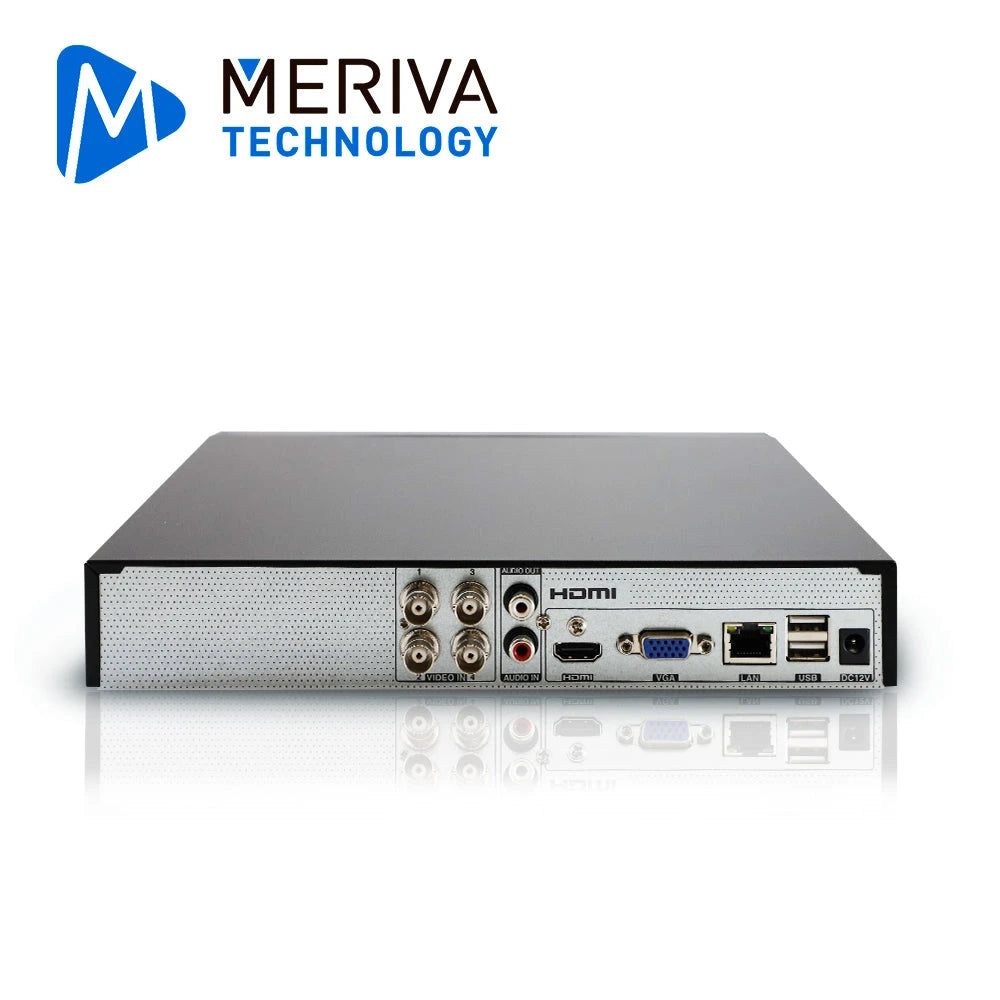 KIT 4X2 MERIVA TECHNOLOGY MFC4002KIT INCLUYE 1 DVR MXVR-4004A 4CH 1080P-LITE SOPORTA AUDIO SOBRE COAXIAL O UTP + 2 CÁMARAS HD MERIVA TECHNOLOGY BULLET 1080P 2.8MM TECNOLOGÍA FULL COLOR / MICRÓFONO INTEGRADO / CARCASA METÁLICA / IP67 / 12VCD MFC-2022A...-Kits Cámaras de Seguridad-MERIVA TECHNOLOGY-Bsai Seguridad & Controles