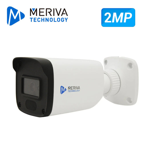 CÁMARA HD BULLET 2MP MERIVA TECHNOLOGY MBASHD2202 AHD / TVI / CVI / SD / LENTE 2.8MM /20M IR / METÁLICA / IP66 / 12VCD - NUEVO DISEÑO!-Cámaras-MERIVA TECHNOLOGY-MBASHD2202-Bsai Seguridad & Controles