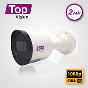 CAM HD BULLET TOPVISION TCB120 AHD / TVI / CVI / SD / 2MP-1080P / 2.8MM / 20M IR / COC / PLÁSTICA / IP66 / 12VCD-Cámaras-TOPVISION POWERED BY MERIVA-Bsai Seguridad & Controles