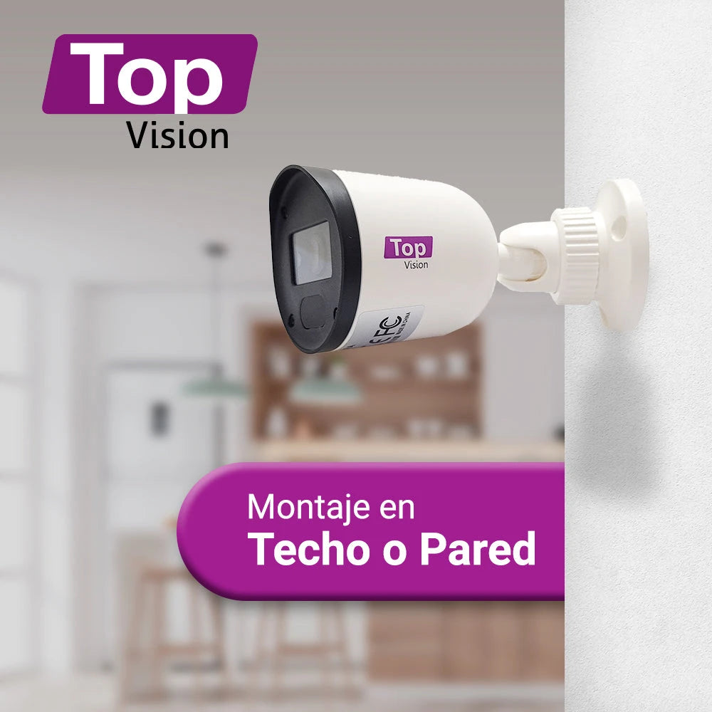 CAM HD BULLET TOPVISION TCB120 AHD / TVI / CVI / SD / 2MP-1080P / 2.8MM / 20M IR / COC / PLÁSTICA / IP66 / 12VCD-Cámaras-TOPVISION POWERED BY MERIVA-Bsai Seguridad & Controles