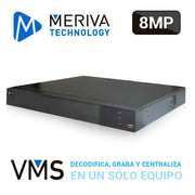NVR-VMS 16CH MERIVA TECHNOLOGY MVMS-2116 GRABA / DECODIFICA / CENTRALIZA DVR-NVR-IPC / 1HDMI(4K) + 1VGA SIMULTANEA / AUDIO 1 ENTRADA + 1 SALIDA RCA / ALARMAS 4 ENTRADAS + 1 SALIDA / HASTA 8TB DD / H.265 / P2P / 12VCD *NVR SIN PUERTOS POE*-Nvrs-MERIVA TECHNOLOGY-Bsai Seguridad & Controles