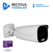 CAMARA IP BULLET 5MP TÉRMICA MERIVA TECHNOLOGY MATR-500 5MP / LENTE 8MM /30M /MÓDULO TÉRMICO - DETECCIÓN DE TEMPERATURA / NOTIFICACIÓN - SPEAKER / MICRO SD / 1 ENTRADA + 1 SALIDA DE ALARMA / H.265 / METALICA / POE / 12VCD REQUIERE EL MABK-501-Acceso-MERIVA TECHNOLOGY-Bsai Seguridad & Controles