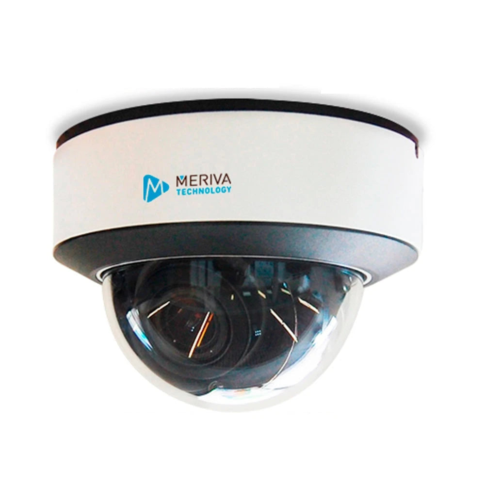 CAMARA IP DOMO MERIVA TECHNOLOGY MVD-E500V / 5MP / H.265 / 3.3-12MM / 50M IR / SLOT MICRO SD / SALIDA BNC / CAMARA HIBRIDA / 1 ENTRADA + 1 SALIDA AUDIO + 1 MICROFONO INTEGRADO / FACE-RECOGNITION / MIA INTEGRADO / IP67 & IK10 / METALICA / POE / 12VDC-Cámaras IP-MERIVA TECHNOLOGY-Bsai Seguridad & Controles