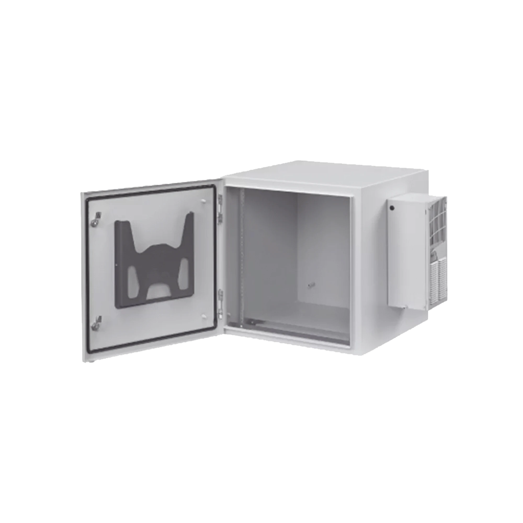 GABINETE INDUSTRIAL PROTEK DE PUERTA SÓLIDA, PROTECCIÓN NEMA TIPO 4/12; IP66, FABRICADO EN ACERO, 12 UR, COLOR GRIS CLARO-Racks y Gabinetes-HOFFMAN-Bsai Seguridad & Controles