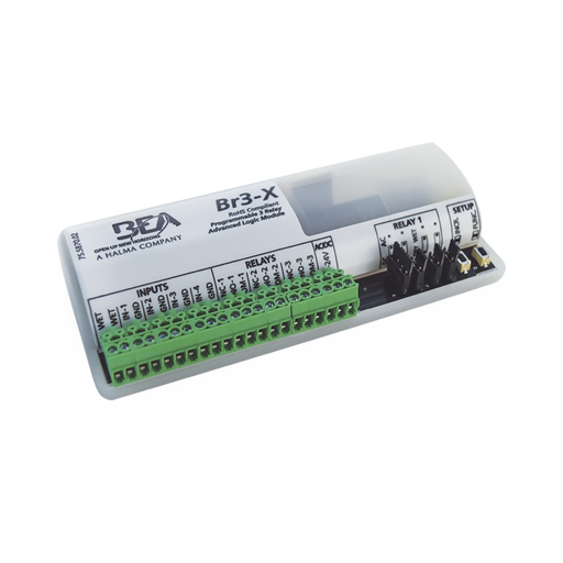 MODULO PROGRAMABLE CON 3 SALIDAS DE RELEVADOR / 5 ENTRADAS / 13 FUNCIONES LÓGICAS PROGRAMABLES-Acceso Vehicular-BEA-10BR3X-Bsai Seguridad & Controles