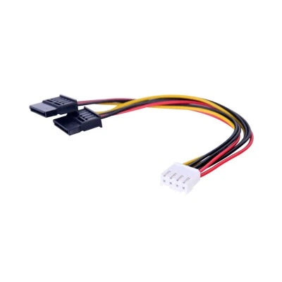 CABLE DOBLE DE CORRIENTE SATA / COMPATIBLE CON DVRÂ´S EPCOM Y HIKVISION / 15 CM DE LONGITUD-Almacenamiento-HIKVISION-Bsai Seguridad & Controles
