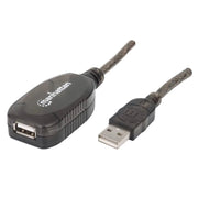 MANHATTAN 150958 - CABLE USB V2.0 EXT. ACTIVA 20.0M NEGRO-Servidor de Administración-MANHATTAN-Bsai Seguridad & Controles