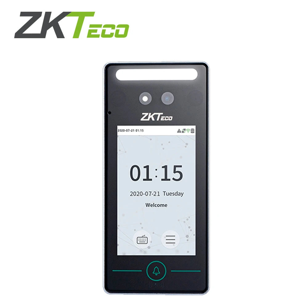 CONTROL DE ACCESO CON RECONOCIMIENTO FACIAL, PALMA Y TARJETAS SPEEDFACE V4L [AC] ZKTECO ACCESO AVANZADO Y ASISTENCIA BÁSICO WIFI 2.4GHZ PANTALLA 5 PULGADAS *COMPATIBLE CON KJZ-03* CAPACIDAD 800 ROSTROS / 800 PALMAS / 1,000 TARJETAS 125KHZ / 150,000 EVE...-Lectoras y Tarjetas-ZKTECO-Bsai Seguridad & Controles