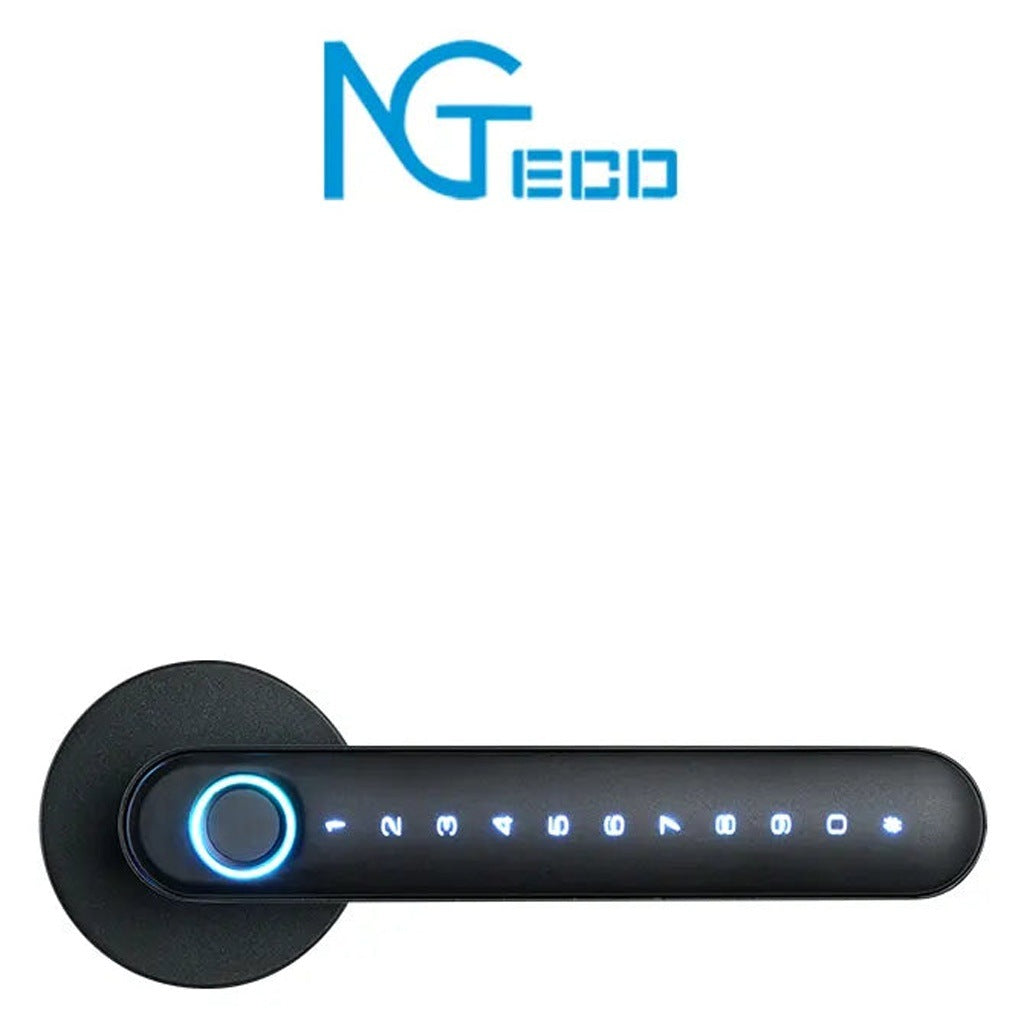 ZKTECO NGTECO SL01A630N - CERRADURA INTELIGENTE BIOMÉTRICA ESTILO AMERICANO / 100 HUELLAS / 100 CONTRASEÑAS / APP MÓVIL NGTECO HOME [ZKT2450041]