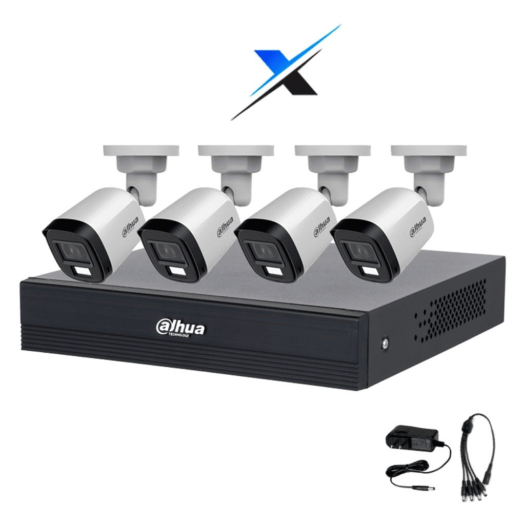 DAHUA DHI-KIT/XVR1B04-I/T/4-B2A21N-U-IL-A-0280B - KIT 4 CANALES 2 MP/ DVR COOPER-U WIZSENSE CON IA/ CÁMARAS B2A21N-U-IL-A/ HASTA 5 CANALES IP/ SOPORTA HDCVI & AHD & TVI & CVBS/ METÁLICA/ CÁMARA CON ILUMINADOR DUAL INTELIGENTE [DHT0250043]