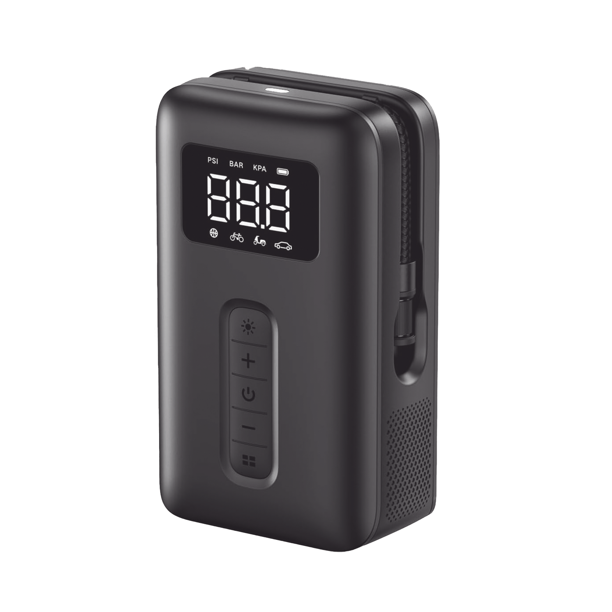 INFLADOR DE NEUMÁTICOS | COMPRESOR DE AIRE PORTÁTIL | BOMBA DE AIRE DE 150 PSI | FLUJO DE AIRE DE 15L/MIN | CON BATERÍA INTEGRADA | CUENTA CON LUZ LED | IDEAL PARA COCHES, BICICLETAS, PELOTAS DE MOTOCICLETA.-Accesorios Generales-UGREEN-Bsai Seguridad & Controles