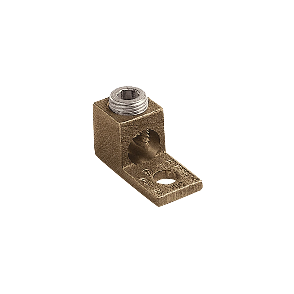 TERMINAL TIPO LENGÜETA RECTA DE COBRE, CAL. 8 A 1/0 AWG, ORIFICIO PARA PERNO DE 5/16" (7.9MM)-Accesorios para Instalacion Tierra Fisica y Pararrayos-PANDUIT-Bsai Seguridad & Controles