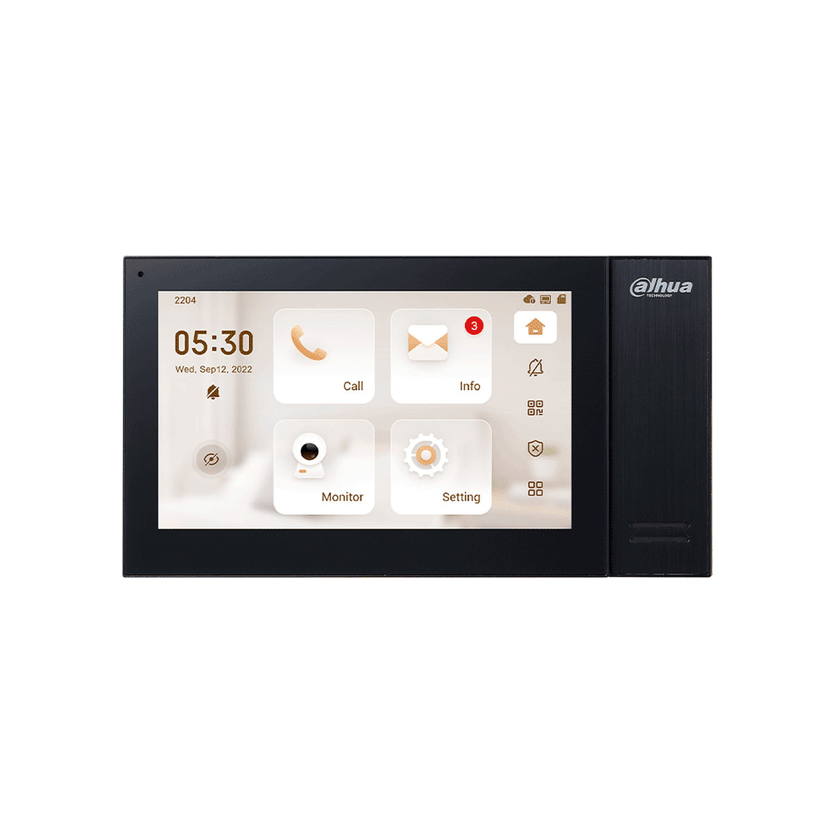 DAHUA VTH2421FBP- MONITOR IP TOUCH DE 7 PULGADAS / POE STANDAR / LLAMADA EN GRUPO / RANURA MICROSD / 6 ENTRADAS DE ALARMA/1 SALIDA ALARMA / HASTA 20 FRENTES DE CALLE #TOCTOC [DHT2210008]
