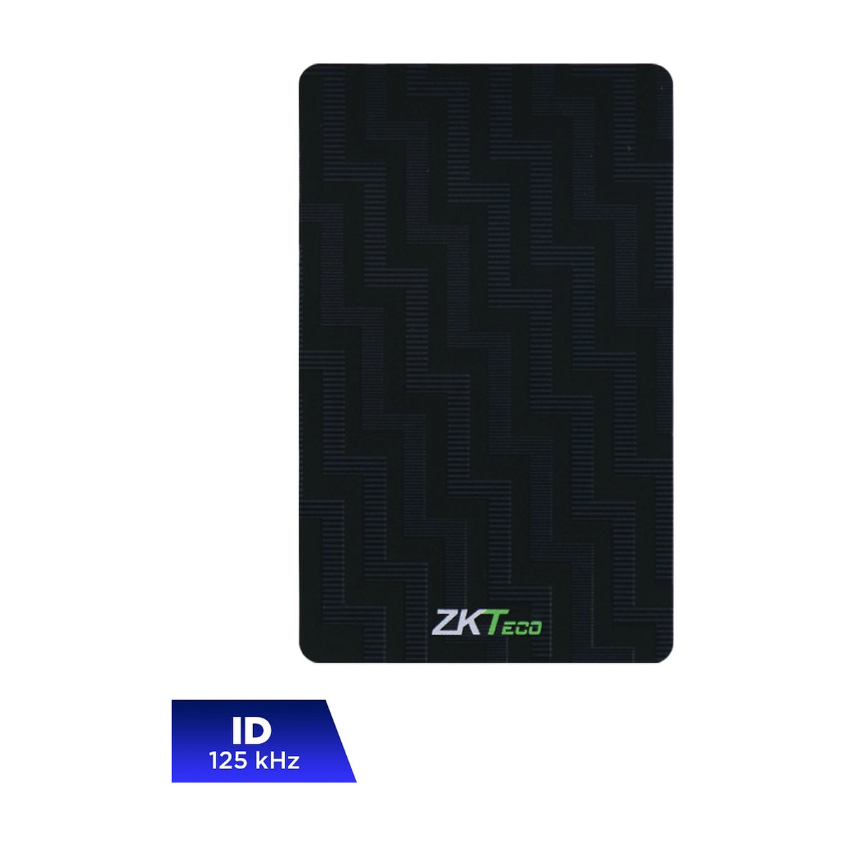 ZKTECO IDCOLORCARD - TARJETA ID CON FRECUENCIA DE 125 KHZ, SIN FOLIO IMPRESO, GROSOR DE 0.9 MM, COLOR NEGRA Y CON EL LOGO DE ZKTECO [ZKT0760007]