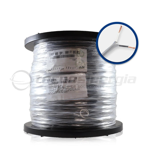 CABLE PARA AUDIO COMERCIAL BELDEN 5300UP 0081000 FORRO PVC GRIS CM 2C/18AWG 2 CONDUCTORES CALIBRE 18 AWG ALTAMENTE FLEXIBLE TRENZADO MULTIFILAR USO INTERIOR ESPECIAL PARA APLICACIONES SISTEMAS DE AUDIO BOBINA 1000 PIES 305 METROS-Audio / Control / Intrusi&oacute;n-BELDEN-Bsai Seguridad & Controles