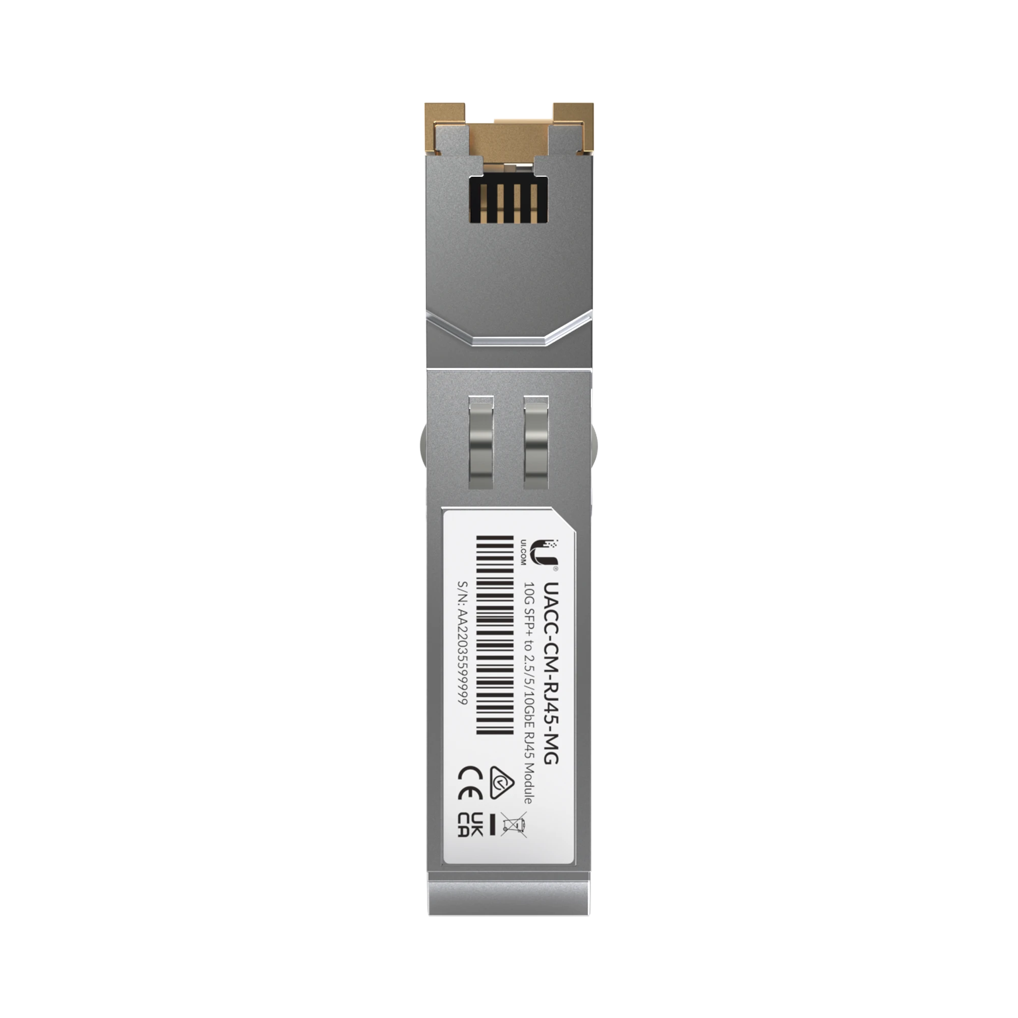 UFIBER TRANCEPTOR CONVERTIDOR DE SFP+ A RJ45, VELOCIDADES 10/5/2.5/1G-Networking-UBIQUITI-Bsai Seguridad & Controles