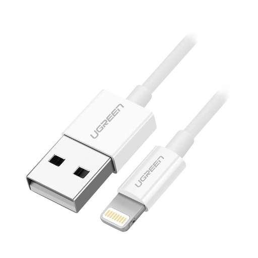 CABLE USB-A A LIGHTNING / CERTIFICADO MFI / 1 METRO / ADECUADO PARA IPHONE, IPAD Y IPOD / CARGA Y SINCRONIZACIÓN DE DATOS / VELOCIDAD DE HASTA 480 MBPS / 5V 2.4 A / PROTECCIÓN DE PVC Y FORRO DE TPE. / 2 AÑOS DE GARANTÍA-Accesorios Generales-UGREEN-20728-Bsai Seguridad & Controles