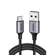 CABLE USB A A USB C / 1 METRO / TRANSFERENCIA DE DATOS 480 MBPS / CARGA RÁPIDA DE HASTA 60W / SOPORTA QC3.0, AFC Y FCP / RESISTENCIA DE PROTECCIÓN INTEGRADA / CARCASA DE ALUMINIO Y NYLON TRENZADO / 2 AÑOS DE GARANTÍA-Accesorios Generales-UGREEN-Bsai Seguridad & Controles
