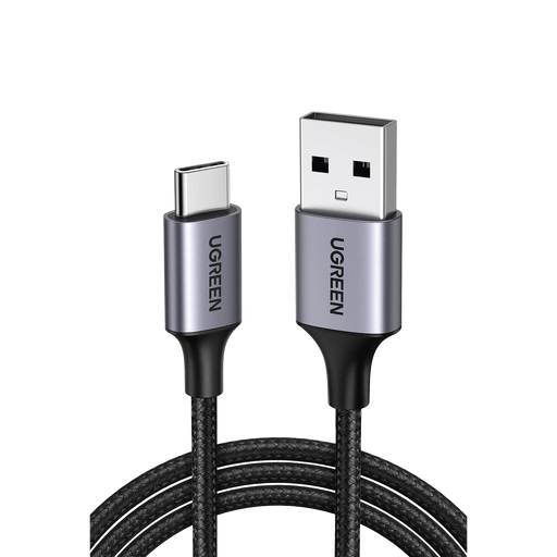 CABLE USB A A USB C / 1 METRO / TRANSFERENCIA DE DATOS 480 MBPS / CARGA RÁPIDA DE HASTA 60W / SOPORTA QC3.0, AFC Y FCP / RESISTENCIA DE PROTECCIÓN INTEGRADA / CARCASA DE ALUMINIO Y NYLON TRENZADO / 2 AÑOS DE GARANTÍA-Accesorios Generales-UGREEN-60126-Bsai Seguridad & Controles