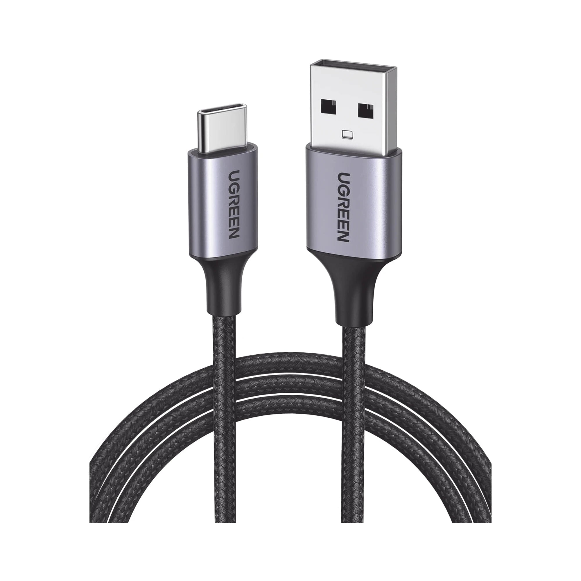 CABLE USB A A USB C / 2 METROS / CARCASA DE ALUMINIO / NYLON TRENZADO / TRANSFERENCIA DE DATOS HASTA 480 MBPS / SOPORTA CARGA RÁPIDA DE HASTA 60W, 20V 3A / 2 AÑOS DE GARANTÍA-Accesorios Generales-UGREEN-Bsai Seguridad & Controles