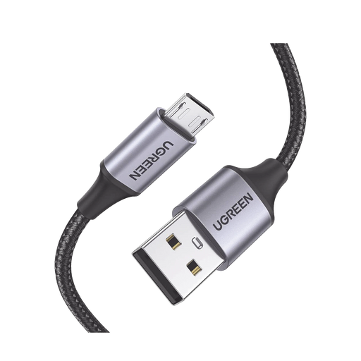 CABLE USB-A A MICRO USB / NYLON TRENZADO / TECNOLOGÍA DE CARGA RÁPIDA QC, FCP Y AFC / SOPORTA QC 2.0, 3.0 / TRANSMISIÓN DE DATOS HASTA 480MBPS / RECARGA SEGURA HASTA 18W / HASTA 10,000 FLEXIONES / 1M / 2 AÑOS DE GARANT&IACUTE-Accesorios Generales-UGREEN-60146-Bsai Seguridad & Controles