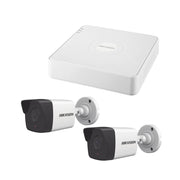 KIT IP 1080P / NVR DE 4 CANALES / 2 CÁMARAS BALA IP PARA EXTERIOR (MICRÓFONO INTEGRADO)-Kits- Sistemas Completos-HIKVISION-Bsai Seguridad & Controles