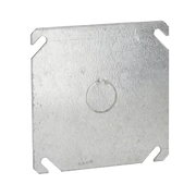 TAPA CUADRADA CON ENTRADA DE 1/2 PARA CAJA DE 4".-Canalización-RACO-Bsai Seguridad & Controles