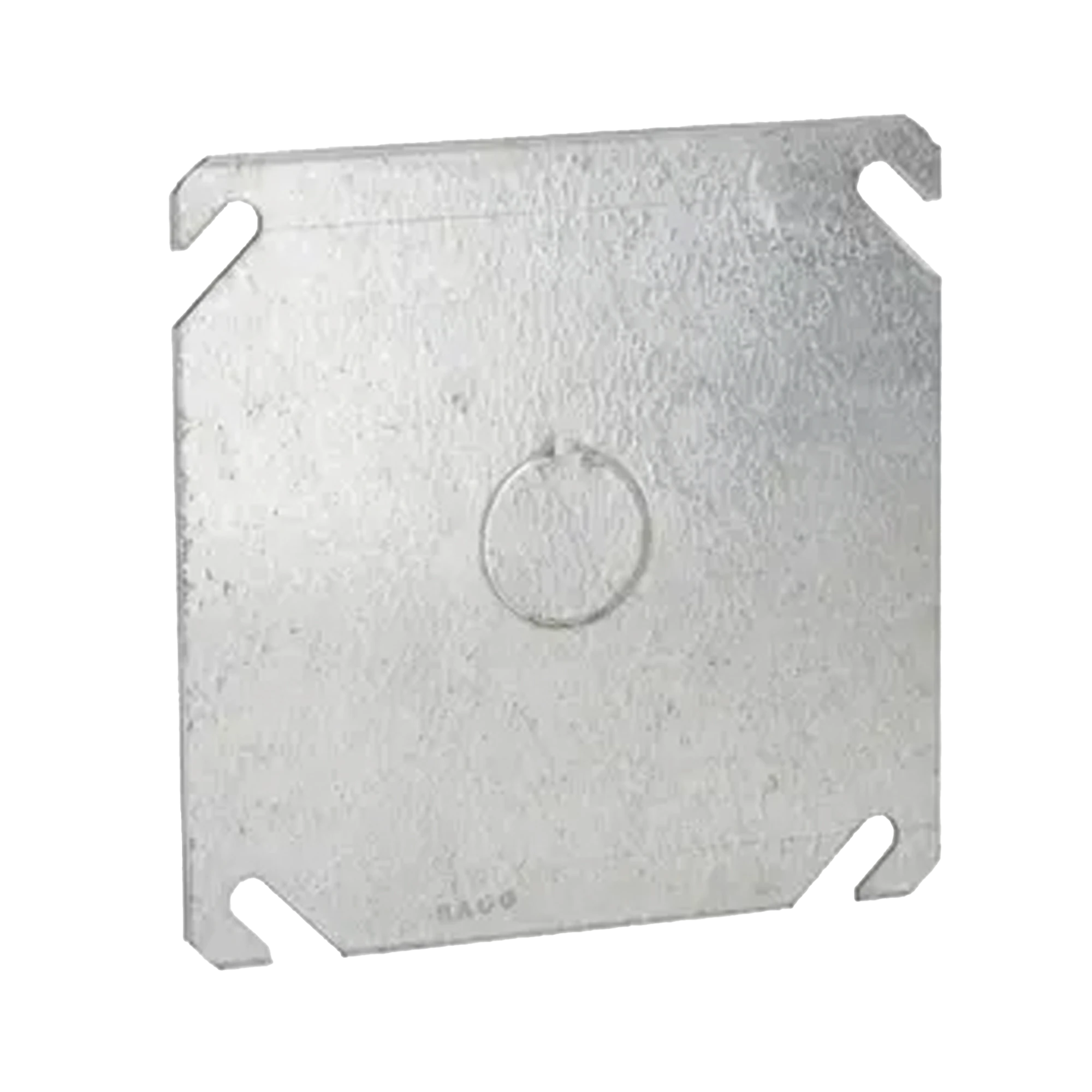 TAPA CUADRADA CON ENTRADA DE 1/2 PARA CAJA DE 4".-Canalización-RACO-Bsai Seguridad & Controles