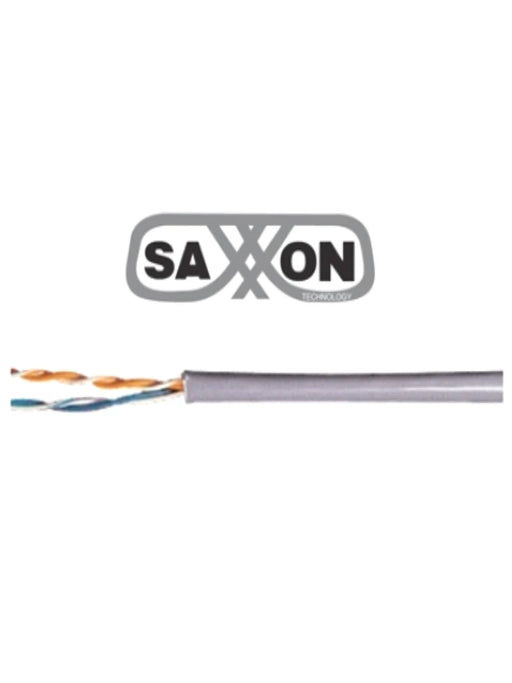 SAXXON OCAT3CCA- CABLE UTP CCA/ CATEGORIA 3/ COLOR GRIS/ INTERIOR/ 305 MTS/ PARA TELEFONIA Y OTROS USOS/ 2 PARES-Cables para Alarmas-SAXXON-TVD119059-Bsai Seguridad & Controles