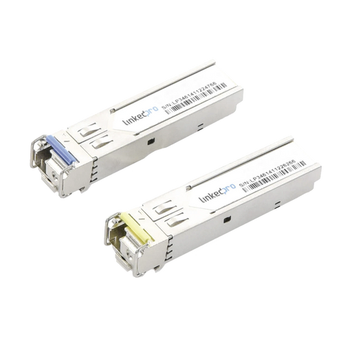 TRANSCEPTORES INDUSTRIALES SFP BIDIRECCIONALES (MINI GBIC) / MONOMODO / 1.25 GBPS / CONECTOR LC / HASTA 10 KM DE DISTANCIA / 2 PIEZAS-Networking-LINKEDPRO BY EPCOM-LP-IND-SFP-BD-1G-10-Bsai Seguridad & Controles