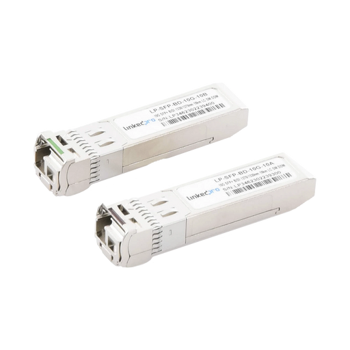 TRANSCEPTORES BIDIRECCIONALES SFP+ (MINI-GBIC) / MONOMODO / 10 GBPS DE VELOCIDAD / CONECTOR LC / HASTA 10 KM DE DISTANCIA / 2 PIEZAS-Networking-LINKEDPRO BY EPCOM-Bsai Seguridad & Controles