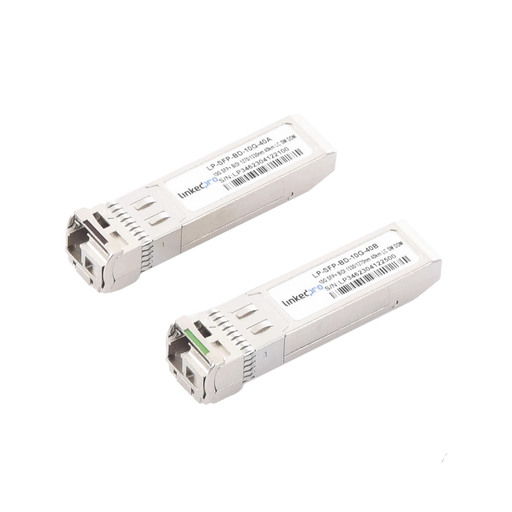 TRANSCEPTORES BIDIRECCIONALES SFP+ (MINI-GBIC) / MONOMODO / 10 GBPS DE VELOCIDAD / CONECTOR LC / HASTA 40 KM DE DISTANCIA / 2 PIEZAS-Networking-LINKEDPRO BY EPCOM-LP-SFP-BD-10G-40-Bsai Seguridad & Controles