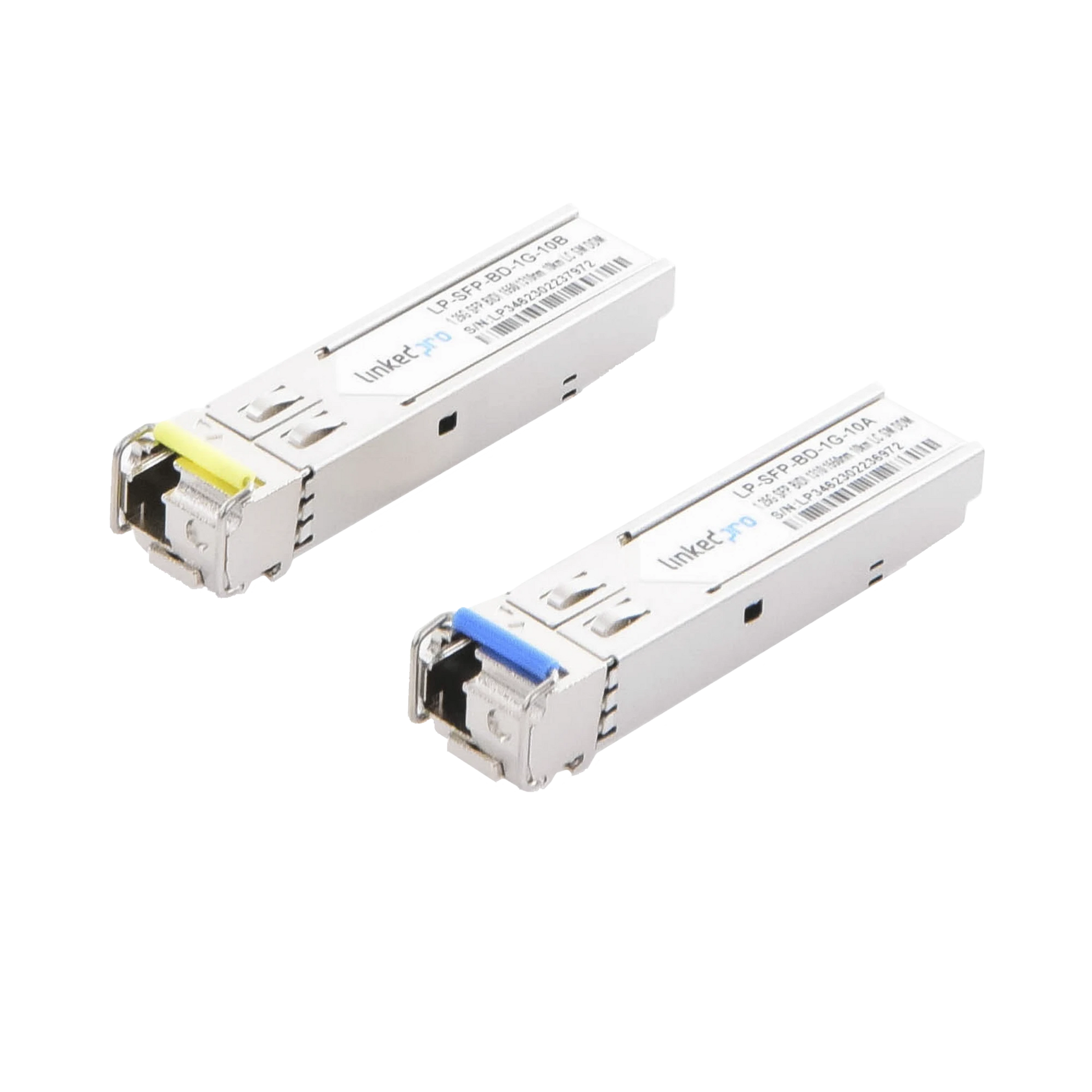 TRANSCEPTORES BIDIRECCIONALES SFP (MINI-GBIC) / MONOMODO / 1.25 GBPS DE VELOCIDAD / CONECTOR LC / HASTA 10 KM DE DISTANCIA / 2 PIEZAS-Networking-LINKEDPRO BY EPCOM-Bsai Seguridad & Controles