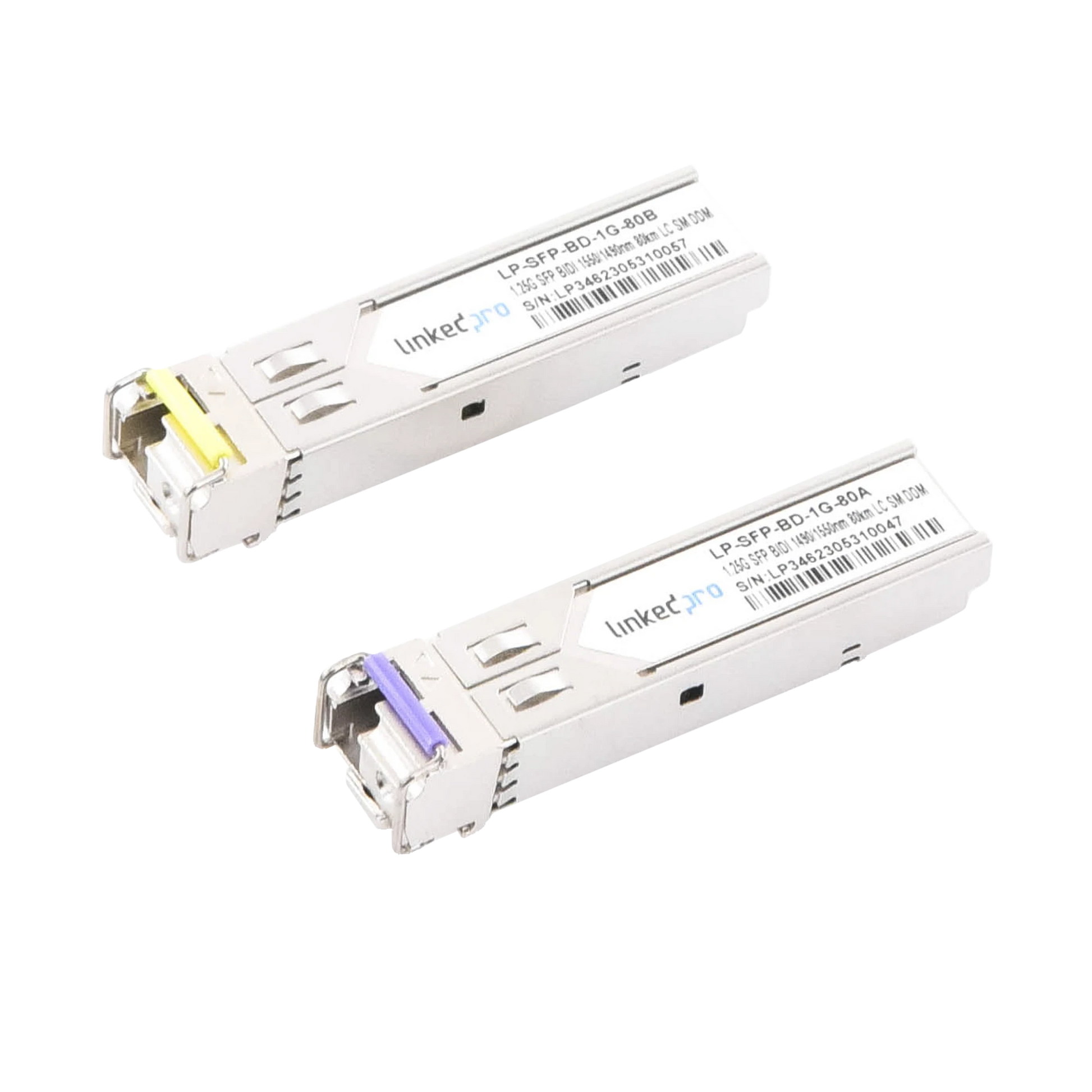TRANSCEPTORES BIDIRECCIONALES SFP (MINI-GBIC) / MONOMODO / 1.25 GBPS DE VELOCIDAD / CONECTOR LC / HASTA 80 KM DE DISTANCIA / 2 PIEZAS-Networking-LINKEDPRO BY EPCOM-Bsai Seguridad & Controles