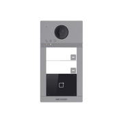 VIDEOPORTERO IP (IP65 + IK08) CON LLAMADA Y APERTURA DESDE APP HIK-CONNECT / SOPORTA 2 DEPARTAMENTOS / POE ESTANDAR / INTERFAZ WEB PARA CONFIGURACIÓN / 2 PUERTAS-Videoporteros e Interfonos-HIKVISION-Bsai Seguridad & Controles