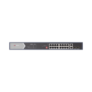 SWITCH POE+ / 300 M POE LARGA DISTANCIA / 12 PUERTOS POE+ / 4 PUERTOS POE++ / BT (90 W) / 2 PUERTOS SFP / 2 PUERTO DE RED GIGABIT-Inyectores PoE-HIKVISION-Bsai Seguridad & Controles