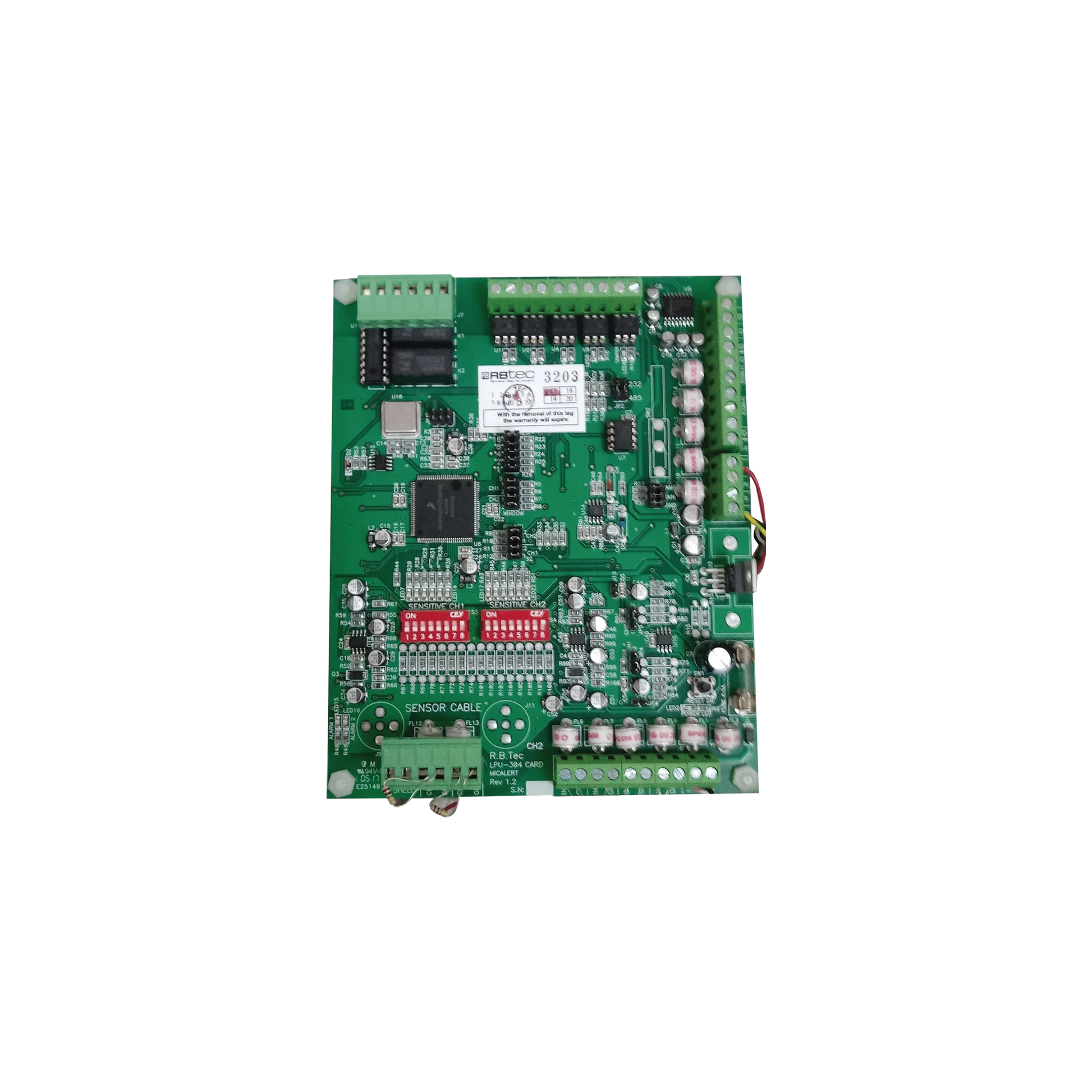 UNIDAD ANALIZADORA PARA 2 ZONAS / CADA ZONA DE 305 METROS / 2 SALIDAS DE RELEVADOR-Proteccion Perimetral-RBTEC-Bsai Seguridad & Controles