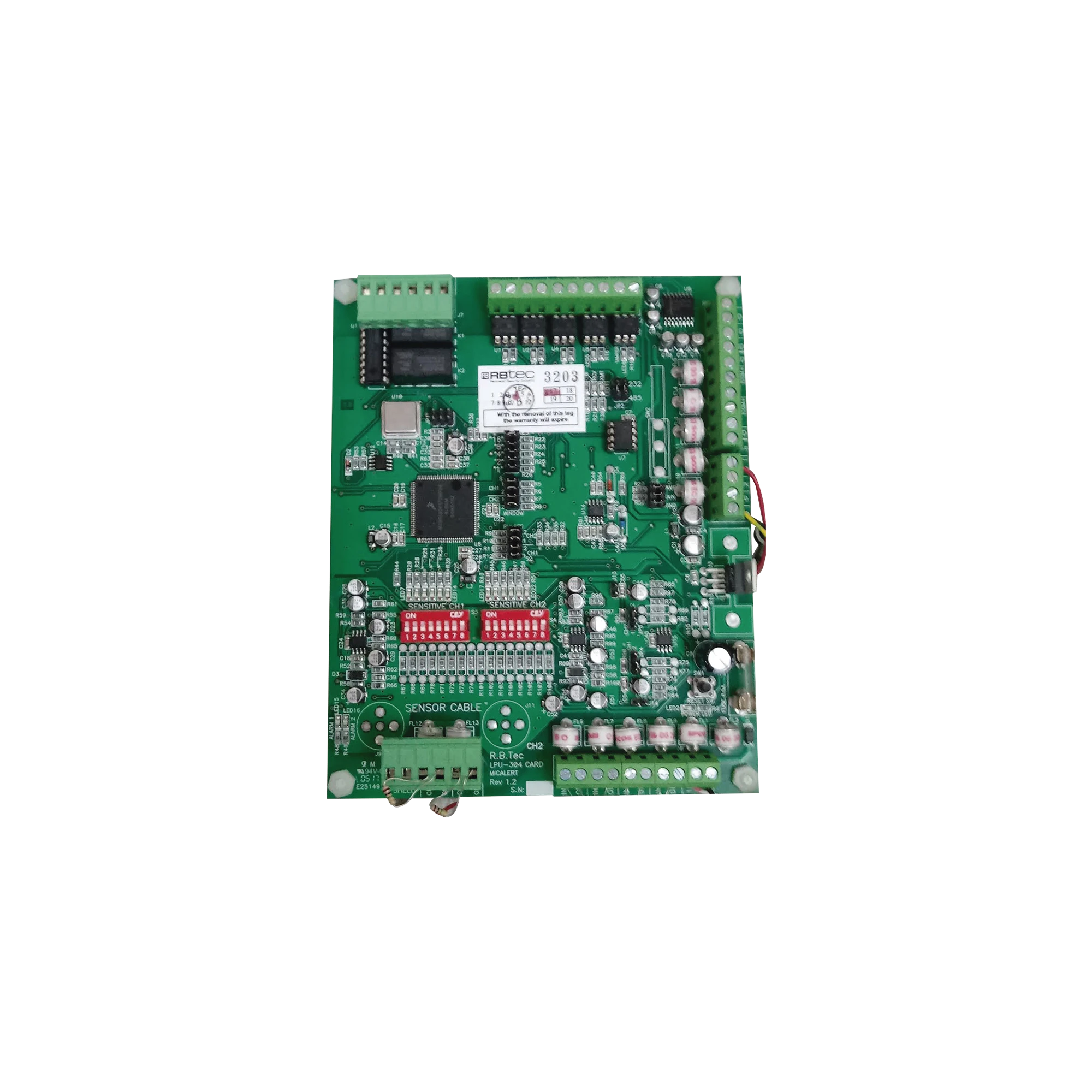 UNIDAD ANALIZADORA PARA 2 ZONAS / CADA ZONA DE 305 METROS / 2 SALIDAS DE RELEVADOR-Proteccion Perimetral-RBTEC-Bsai Seguridad & Controles