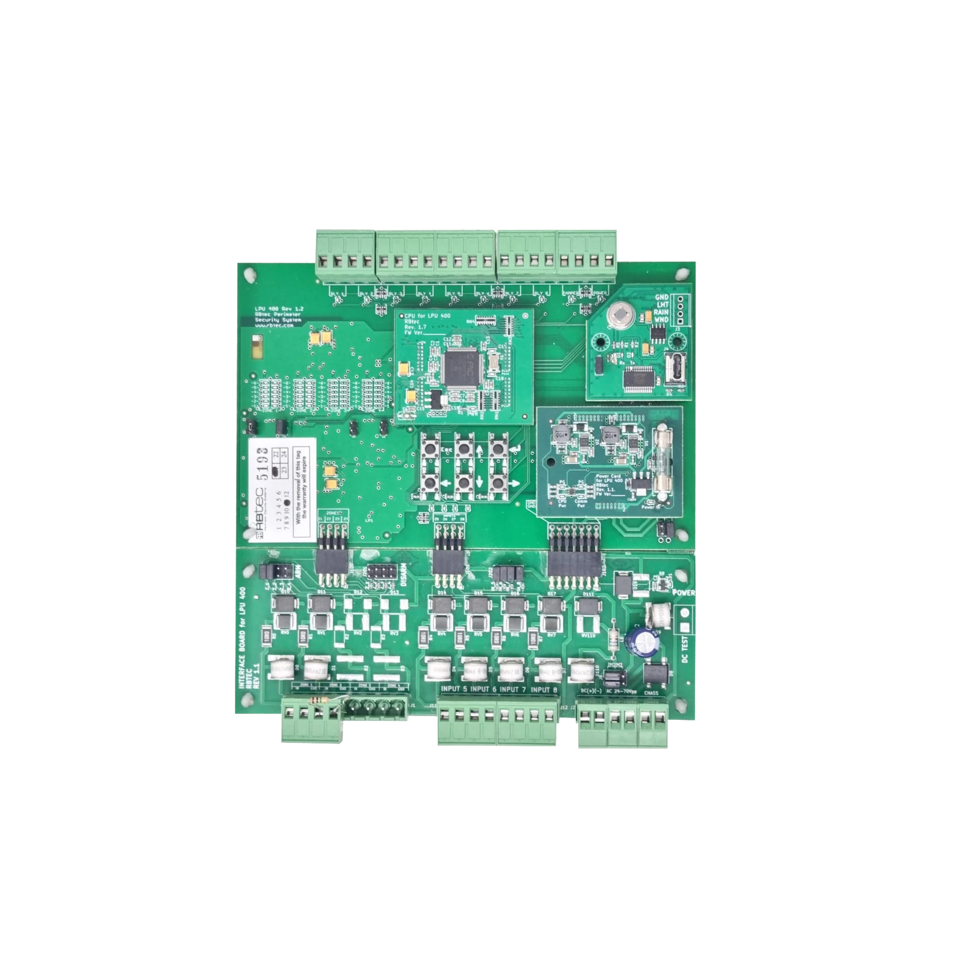 UNIDAD ANALIZADORA PARA 2 ZONAS / CADA ZONA SOPORTA HASTA 305 METROS / 2 SALIDAS DE RELEVADOR-Protección Perimetral-RBTEC-Bsai Seguridad & Controles