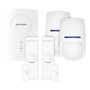 KIT SENSORES INALÁMBRICOS PARA PANEL HÍBRIDO / 1 EXPANSOR DE 8 ZONAS INALÁMBRICAS / 2 CONTACTOS MAGNÉTICOS / 2 SENSORES PIR PARA INTERIOR-Alarmas-HIKVISION-Bsai Seguridad & Controles
