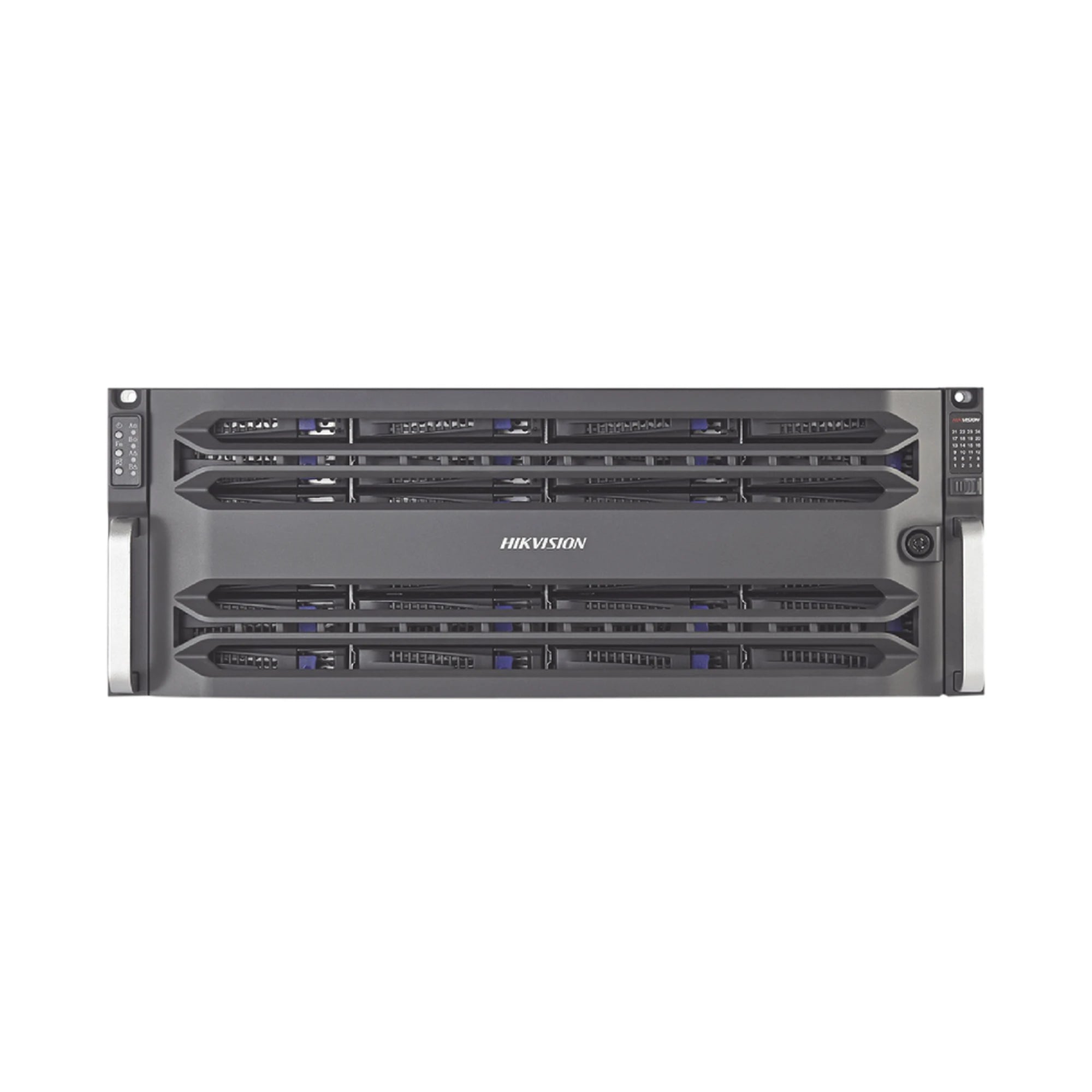 CONTROLADOR SIMPLE DE ALMACENAMIENTO EN RED / INCLUYE 24 DISCOS DUROS DE 10 TB / RAID / ISCSI / NFS / GRABA 320 CANALES IP / 2 TARJETAS RED-Almacenamiento NAS-SAN-eSATA-HIKVISION-Bsai Seguridad & Controles