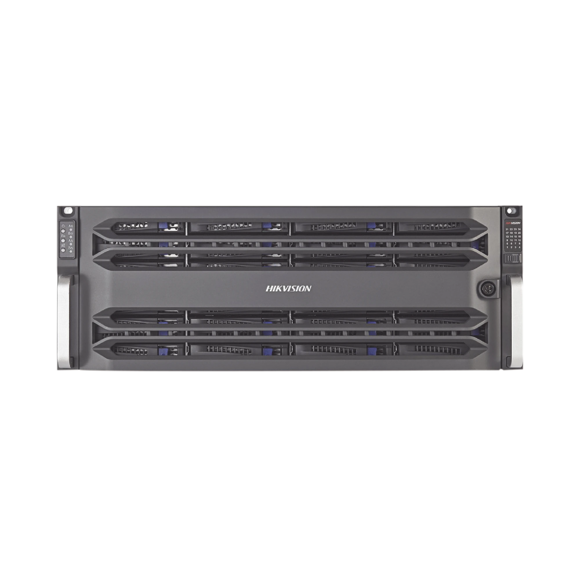 CONTROLADOR DOBLE DE ALMACENAMIENTO EN RED / INCLUYE 24 DISCOS DUROS DE 10 TB / RAID / ISCSI / NFS / GRABA 448 CANALES IP / 2 TARJETAS RED-Almacenamiento NAS-SAN-eSATA-HIKVISION-Bsai Seguridad & Controles